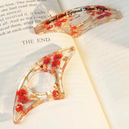 Reading,Gift For Women,Happy - Book Whore Spread Those Pages - Personalized Resin Flower Page Holder