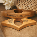 Reading, Funny - Bookmarks Are For Quitters Birth Flower Icon - Personalized Book Page Holder