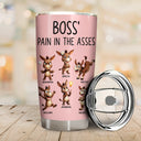 Gifts For Colleagues, Gift For Women, Gift For Men - Boss' Little Trouble 3D Effect Funny Donkey - Personalized Tumbler