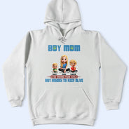 Gift For Mother, Mom - Sons, Happy - Boy Mom Less Drama Than Girls 3D Effect - Personalized T Shirt