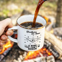 Gift For Brothers, Gift For Sisters, Gift For Sibling, Cousin, Gift For Women, Gift For Men, Happy - Brothers A Bond That Can't Be Broken - Personalized Enamel Mug