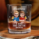 Gift For Brothers,Gift For Sisters,Gift For Sibling,Cousin,Gift For Women,Gift For Men,Happy - Brothers A Bond That Can't Be Broken - Personalized Whiskey Glass