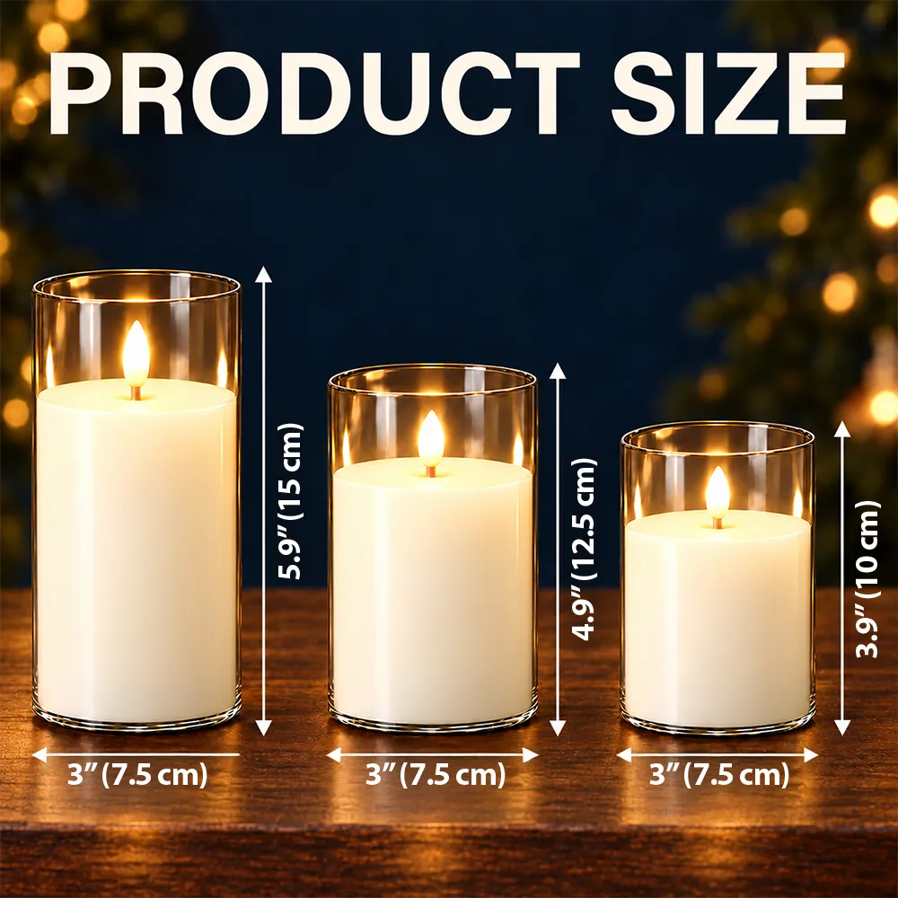 Christmas,Family,Icon,Sentimental - Christmas Home Decor Gift For Family - Personalized Monogram & Family Name Gold Initial In Holly Wreath LED Candle