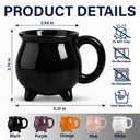 Adorable,Gift For Grandma,Halloween,Icon - Witch Mug Wicked Brew - Personalized Cauldron Mug