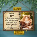Custom Photo Cat Dog If Love Alone Photo Gift Pet Memorial Gift Custom Wood Rectangle Sign, Pet Loss Gifts, Sympathy, Pet Memorial Gift, Cat Loss, Dog Loss, Pet Sympathy