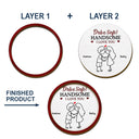 Gift For Husband,Gift For Boyfriend,Gift For Couples,Love - Drive Safe I Love You Stick Figures - Personalized Custom Shaped Car Visor Clip