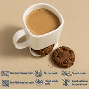 Gift For Men, Gift For Yourself, Sarcastic, Icon - Do Not Touch Mine 3D Effect Funny Sarcastic Face - Personalized Cookie Mug