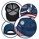 America's 250th Anniversary Grandpa Dad Kids Handprints - Personalized Classic Cap