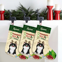 On The Naughty List And I Regret Nothing Cat Dog - Personalized Christmas Stocking