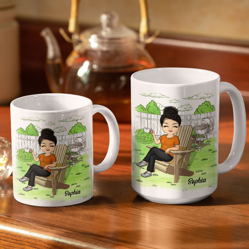 Quel jour sommes-nous aujourd'hui, qui s'en soucie ? Cadeau de retraite – Mug blanc personnalisé bord à bord