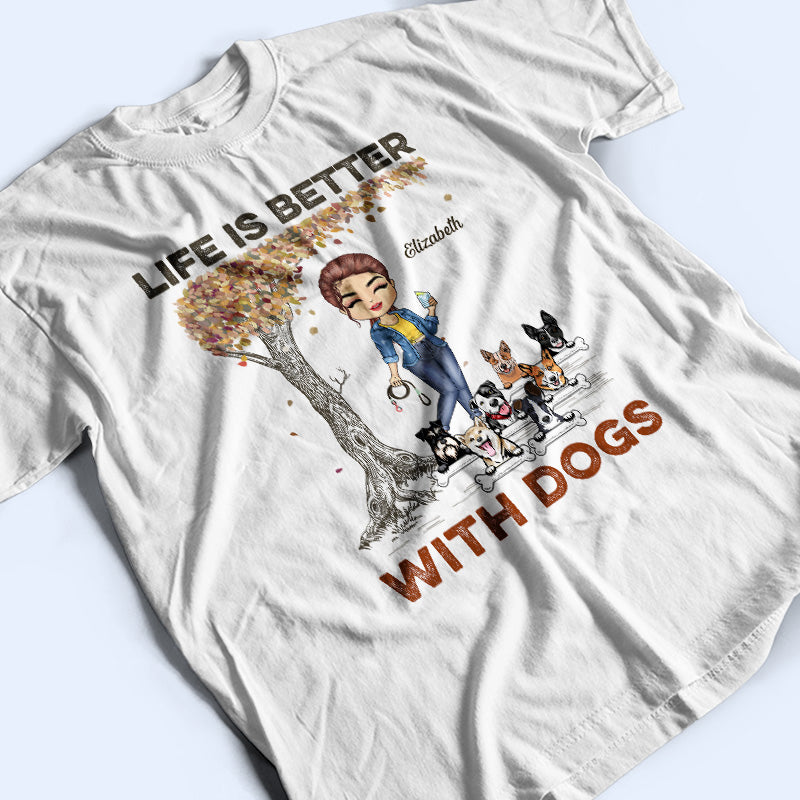 Just A Girl Who Loves Dogs - Gift For Dog Lovers - Personalized Custom T Shirt