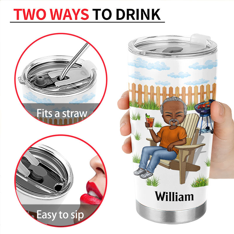 Retired Under New Management - Retirement Gift - Personalized Custom Tumbler