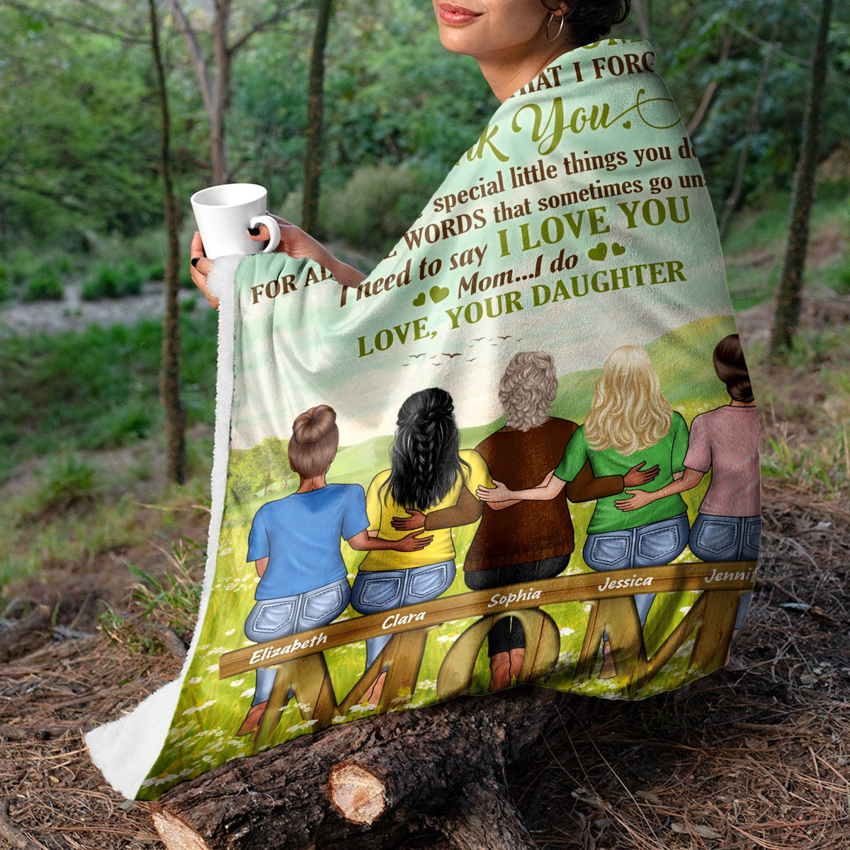 Dear My Mom I Need To Say I Love You - Mother Gift - Personalized Custom Blanket