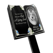 Custom Photo More Than Just A Pet - Dog Memorial Gift - Personalized Custom Book Acrylic Plaque Stake