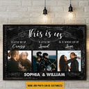 Custom Photo Motorcycling Couple Husband Wife This Is Us Photo Gift Custom Poster, Anniversary, Wall Pictures, Wall Art, Wall Decor