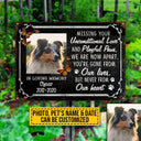 Custom Photo Dog Cat Missing Your Unconditional Love Photo Gift Pet Memorial Gift Custom Classic Metal Signs, Yard Sign, Pet Loss Gifts, Pet Sympathy, Dog Loss, Cat Loss