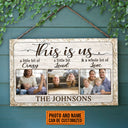 Photo personnalisée Famille Couple Mari Femme Ceci est nous Photo Cadeau Personnalisé Bois Rectangle Signe, Anniversaire, Mur Photos, Mur Art, Décoration Murale