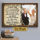 Custom Photo Couple Husband Wife When I Say Photo Gift Custom Poster, Wedding Gift, Anniversary, Wall Pictures, Wall Art, Wall Decor