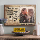 Custom Photo Motorcycling Skull Couple Husband Wife A Little Bit Of Crazy Photo Gift Custom Poster, Motorcycle, Anniversary, Wall Pictures, Wall Art, Wall Decor