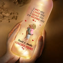 Gift For Couples,Love,Gift For Husband,Gift For Wife,Gift For Boyfriend,Gift For Girlfriend,LGBT - Calendar I Met You Liked You Love You Forever - Personalized Bottle Light