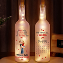 Gift For Couples,Love,Gift For Husband,Gift For Wife,Gift For Boyfriend,Gift For Girlfriend,LGBT - Calendar I Met You Liked You Love You Forever - Personalized Bottle Light