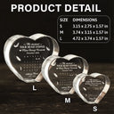 Family - Calendar The Moment Your Heart Stopped Memorial - Personalized Crystal Heart