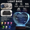 Family - Calendar The Moment Your Heart Stopped Memorial - Personalized Crystal Heart