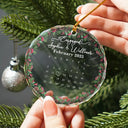 Christmas,Gift For Couples,Gift For Husband,Gift For Wife,Gift For Boyfriend,Gift For Girlfriend,Happy - Calendar Where Our Story Began - Personalized Circle Glass Ornament