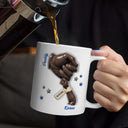 Gift For Husband,Gift For Father,New Dad,New baby,Non-Eng,Calendar,Icon,Sentimental - Calendar Dad And Baby The Day You Became My Dad - Personalized Mug