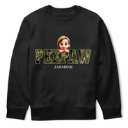 Gift For Father,Gift For Grandpa - Camo Papa Title - Personalized T Shirt