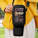 Camping,Happy,Gift For Women,Gift For Yourself - Camper Queen Classy Sassy - Personalized Bottle Carrier Bag