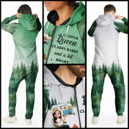 Gift For Yourself,Gift For Women,Happy,Camping - Camper Queen Classy Sassy - Personalized Overall Onesie Hooded Jumpsuit