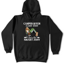 Gift For Yourself,Gift For Women,Happy,Camping - Camper Queen Classy Sassy Dog Cat - Personalized T Shirt