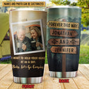 Verre personnalisé avec photo de couple campeur, tenez-vous la main, cadeau pour mariage, anniversaire, anniversaire
