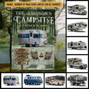 Camping Life Is Better At The Campsite Custom Flag
