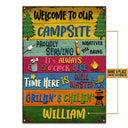 Camping Proudly Serving Custom Classic Metal Signs, Camping Decoration, Camping Gift