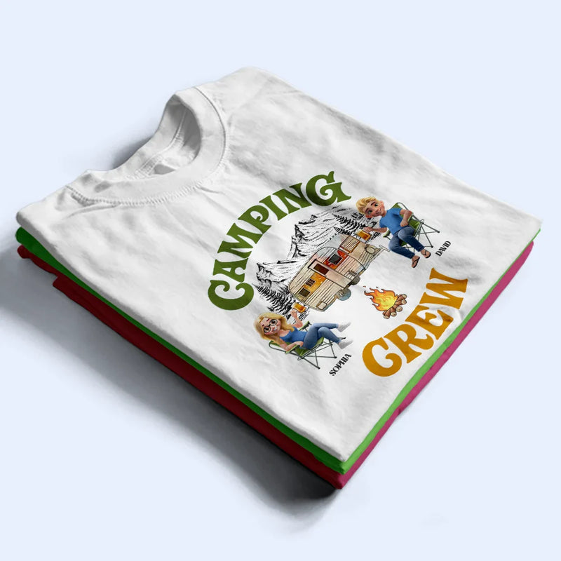 Gift For Men, Gift For Women, Best friends' Hobby, Camping, Gift For Bestie, Summer, Happy - Camping Crew - Personalized T Shirt