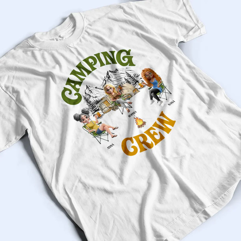 Gift For Men, Gift For Women, Best friends' Hobby, Camping, Gift For Bestie, Summer, Happy - Camping Crew - Personalized T Shirt
