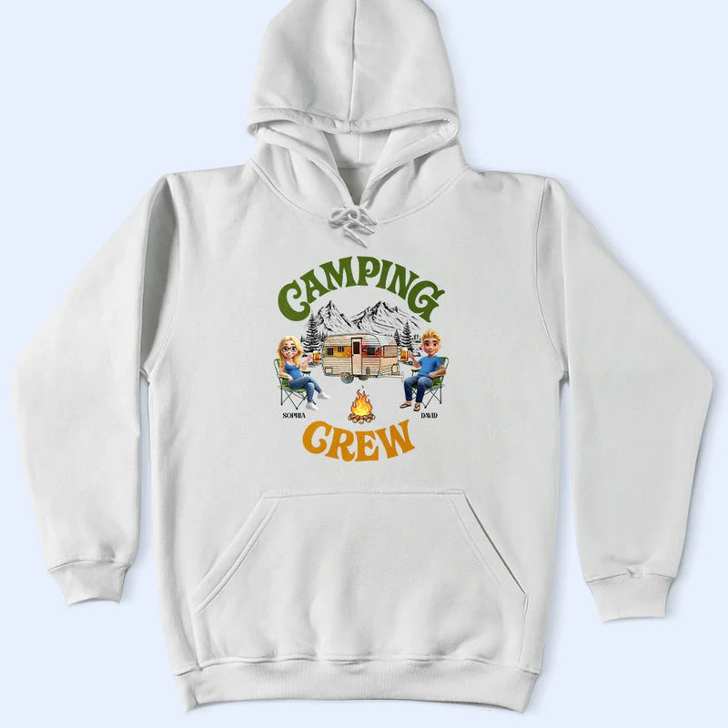 Gift For Men, Gift For Women, Best friends' Hobby, Camping, Gift For Bestie, Summer, Happy - Camping Crew - Personalized T Shirt