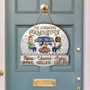 Gift For Couples, Gift For Husband, Gift For Wife, Camping, Campsite, Happy - Camping Firepit Couple Where Music Gets Played - Personalized Custom Shaped Wood Sign