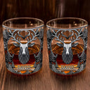 Gift For Yourself, Gift For Men - Camping Hiking Adventures - Personalized Whiskey Glass