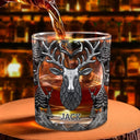 Gift For Yourself, Gift For Men - Camping Hiking Adventures - Personalized Whiskey Glass