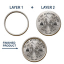 Gift For Couples,Old Couples,Gift For Husband,Gift For Wife,Gift For Boyfriend,Gift For Girlfriend,Happy - Camping Partners For Life - Personalized Custom Shaped Car Visor Clip