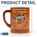 Camping,Campsite,Gift For Couples,Happy - Camping Partners For Life - Personalized Wooden Mug