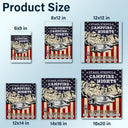 America 250th, Independence Day - Camping Stars Stripes And Campfire Nights - Personalized Decor Decal