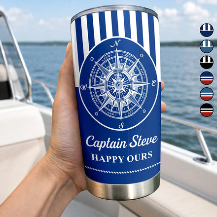 Captain Boat Name - Personalized Tumbler