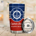 Pontoon,Confident,Gift For Men,Gift For Yourself,Outdoor Decor,Icon - Captain Boat Name - Personalized Tumbler