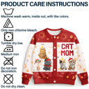 Cat Mom,Funny - Cat Mom Funny 3D Effect Pet - Personalized Cardigan