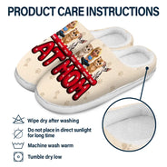 Christmas, Cat Lovers, Cat Mom - Cat Mom 3D Effect - Personalized Fluffy Slippers