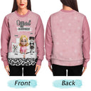 Pet Lovers,Pet Mom,Pet Dad,Cat Lovers,Cat Mom,Cat Dad,Happy,Christmas - Cat Mom Cat Dad Official Sleep Shirt - Personalized Unisex Ugly Sweater